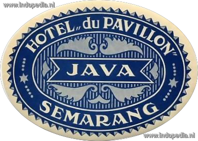 Foto: Semarang - Hotel du Pavillon, biervilt (1920).