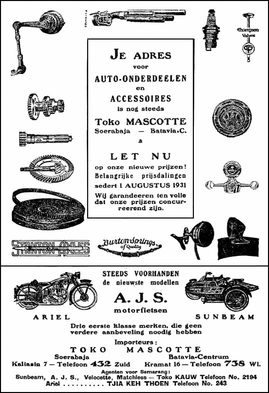 Reclame - Je adres voor auto-onderdelen en Accessoires is nog steeds Toko Mascotte