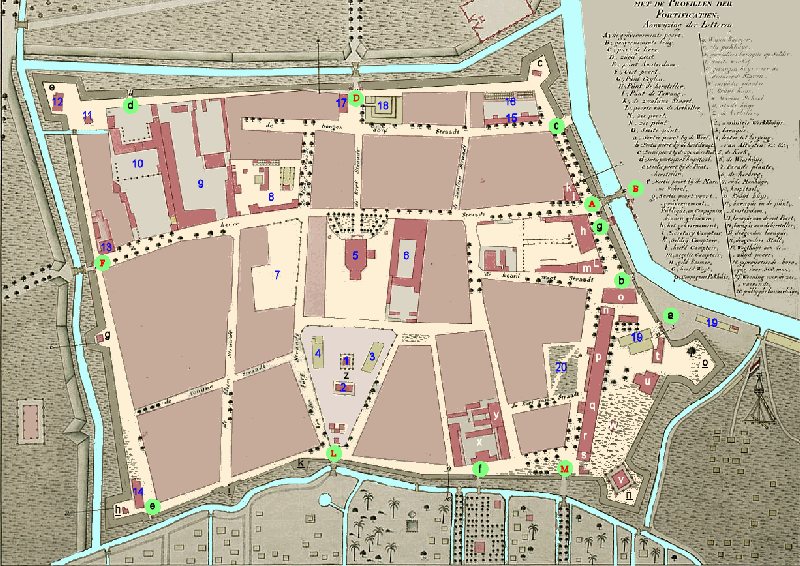 Map of Semarang, 1741